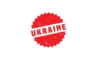 Ukraine-Stempel mit Grunge-Stil auf weißem Hintergrund vektor