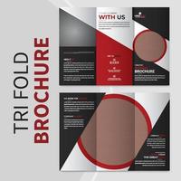 Corporate Business Trifold Broschüre und professionelle Broschürenvorlage vektor