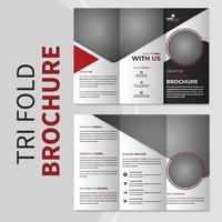 Corporate Business Trifold Broschüre und professionelle Broschürenvorlage vektor