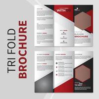 Corporate Business Trifold Broschüre und professionelle Broschürenvorlage vektor
