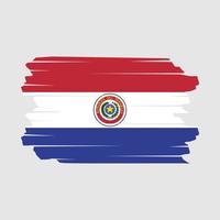 paraguay flagga borsta vektor
