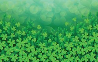 Saint Patrick's Day Klee Kleeblatt Hintergrund vektor