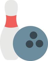 Bowling-Vektorillustration auf einem Hintergrund. hochwertige Symbole. Vektorsymbole für Konzept und Grafikdesign. vektor