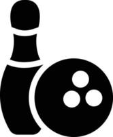 Bowling-Vektorillustration auf einem Hintergrund. hochwertige Symbole. Vektorsymbole für Konzept und Grafikdesign. vektor