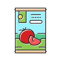 Tomatenpaste Farbsymbol Vektor Illustration