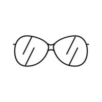 Vintage Brille Rahmenlinie Symbol Vektor Illustration