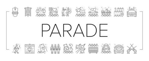 parade feier festival event symbole set vektor