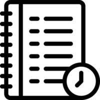 Notebook-Vektorillustration auf einem Hintergrund. hochwertige Symbole. Vektorsymbole für Konzept und Grafikdesign. vektor