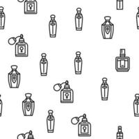 Duftflasche Parfüm kosmetischer Vektor nahtloses Muster