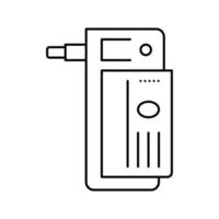 elektrische Adapterlinie Symbol Vektor Illustration