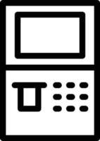 Fahrkartenautomat-Vektorillustration auf einem Hintergrund. Premium-Qualitätssymbole. Vektorsymbole für Konzept und Grafikdesign. vektor