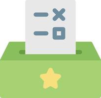 Wahlbox-Vektorillustration auf einem Hintergrund. Premium-Qualitätssymbole. Vektorsymbole für Konzept und Grafikdesign. vektor