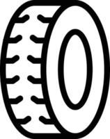 Reifenvektorillustration auf einem Hintergrund Premium-Qualitätssymbole Vektorsymbole für Konzept und Grafikdesign. vektor