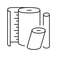 Nylon thermoplastische Linie Symbol Vektor Illustration