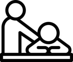 massage vektor illustration på en bakgrund. premium kvalitet symbols.vector ikoner för koncept och grafisk design.