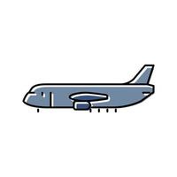 frakt plan flygplan flygplan Färg ikon vektor illustration