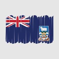 Pinselstriche der Falkland-Flagge vektor