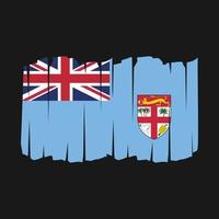Pinsel mit Fidschi-Flagge vektor