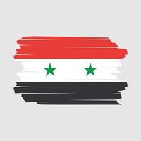 syrien flagga borsta vektor