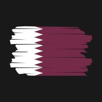 qatar flagga borsta vektor