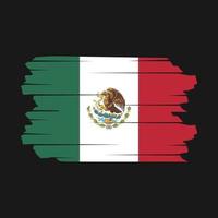mexico flagga borsta vektor