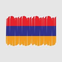 Pinselstriche der armenischen Flagge vektor