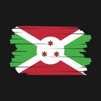 burundi flagga borsta vektor