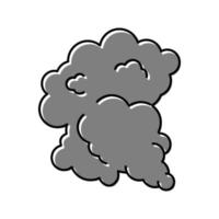 Schwarzer Rauch Farbe Symbol Vektor Illustration
