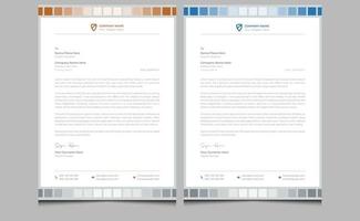 enkel färgrik elegant minimal abstrakt företag kreativ modern företags- identitet professionell officiell redigerbar företag stil brev design mall. vektor