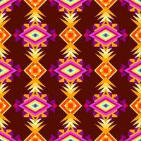 mexikansk etnisk dekor. geometrisk former sömlös mönster. färgrik vektor bakgrund.