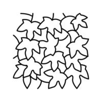 Hedera-Helix-Linie Symbol-Vektor-Illustration vektor