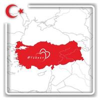 betet für die Türkei. Vektorillustration mit Text, der um Gebet bittet, weil ein starkes Erdbeben die Region der Türkei getroffen hat vektor