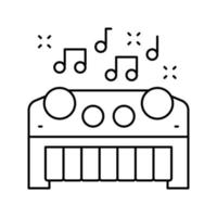 Musikspielzeug Symbol Leitung Vektor Illustration