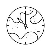 uhr harz kunst linie symbol vektor illustration