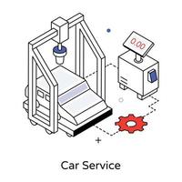 trendig bil service vektor