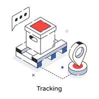 trendige Tracking-Konzepte vektor