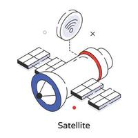 trendiga satellitkoncept vektor