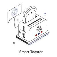 trendiger intelligenter Toaster vektor