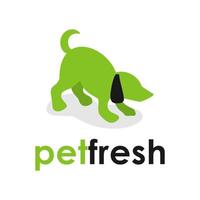 Hund Haustier Logo Design Vektorgrafiken vektor