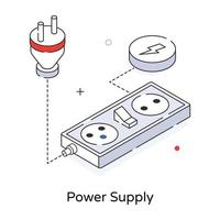 trendig kraft tillförsel vektor