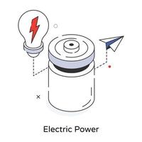 trendige elektrische Energie vektor