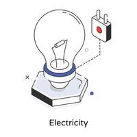 trendig elektricitet begrepp vektor