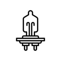bil Glödlampa ikon för din hemsida, mobil, presentation, och logotyp design. vektor