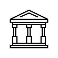 museumssymbol für ihr website-design, logo, app, ui. vektor