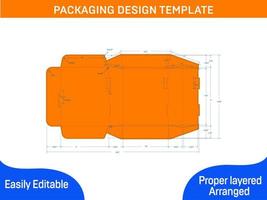 Box-Verpackungsdesign-Vorlage Farbdesign-Vorlage vektor