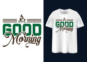 Kaffee-T-Shirt-Design vektor