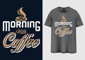 kaffe t-shirt design vektor