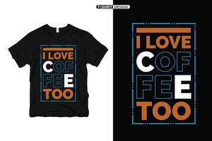 minimalistisches typografie-t-shirt-design und inspirierende zitate im trendigen modernen typografie-design vektor