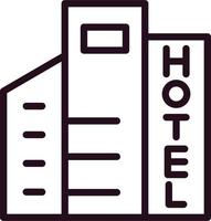 Hotel-Vektor-Symbol vektor