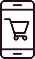 Online-Shopping-Vektor-Symbol vektor